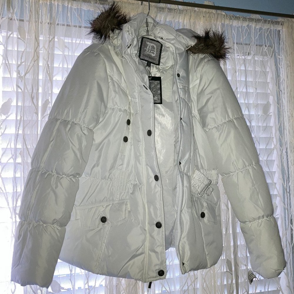 NEW Dollhouse puffer belted jacket XL